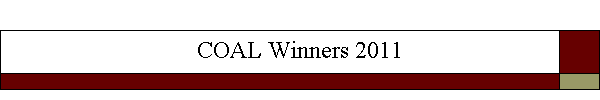 COAL Winners 2011